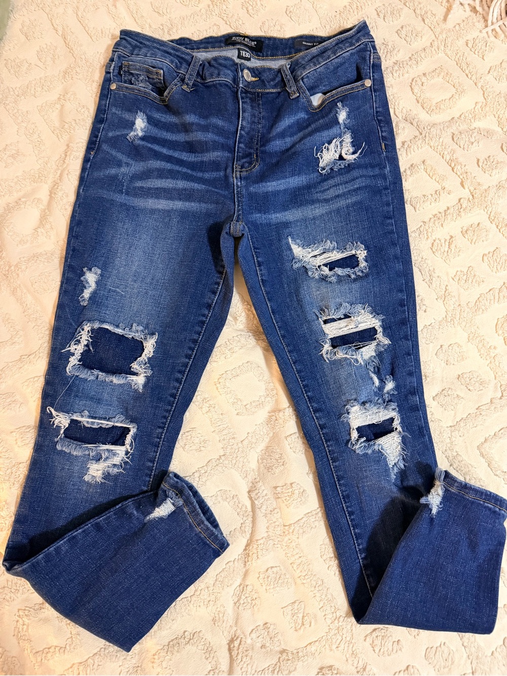 Distressed Judy Blue Women’s Jeans - Ripped Skinny Denim 11/30          #66